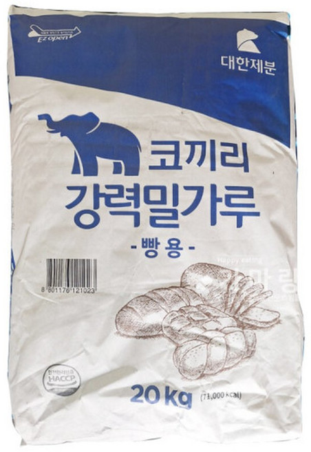 곰표 대한제분 강력1등 20kg 코끼리빵용 강력분, 곰표대한제분 강력1등 코끼리빵용 강력분, 1개