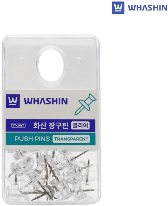 화신 투명장구핀 행거팩, 2개, 1통