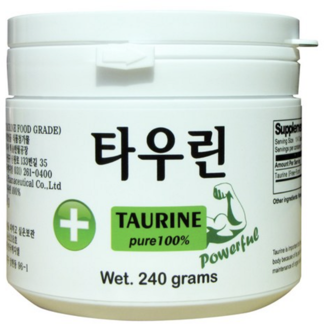 타우린 분말, 240g, 3개