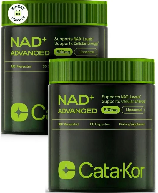 CataKor 리포조말 리포솜 Liposomal NAD 어드밴스드 레스베라트롤 60정x2개 - 쿠팡