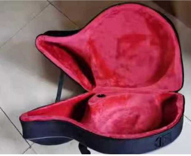 호른 케이스 백 커버 악기 검정색 백팩 휴대용 음악, 1개