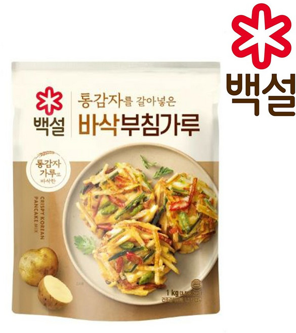 CJ 백설 통감자 바삭부침가루, 1kg, 1개