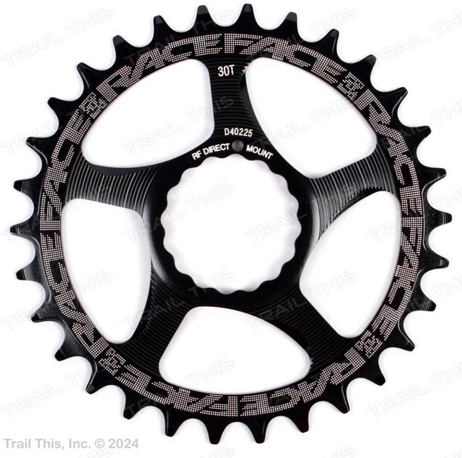 RaceFace 레이스페이스 내로우와이드 30T 다이렉트 마운트 신치 체인링 9/10/11/12단 MTB 블랙 RRSNDM30BLK, RaceFace 레이스페이스 내로우와이드 30T 다이렉