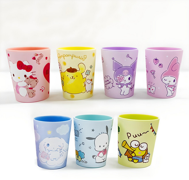 릴팡 산리오 캐릭터즈 마카롱 컵 7종, 혼합색상, 1개, 180ml