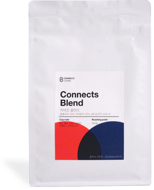 커넥츠커피 커넥츠 블렌드 200g 500g 1kg, 분쇄안함(홀빈), 홀빈(분쇄안함), 1개