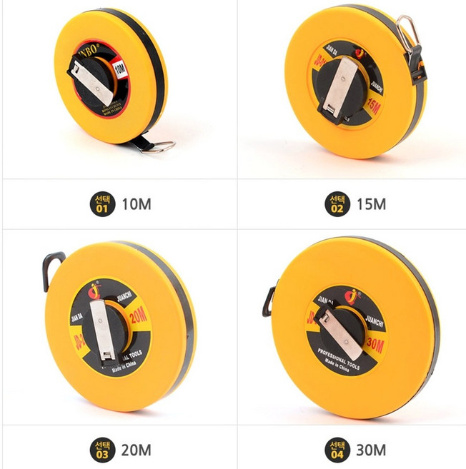 화이바 원형 줄자 철물 산업공구 10M 15M 20M 30M, 길이, 1개