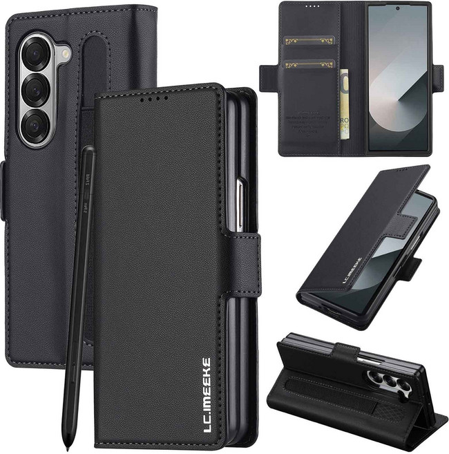 프리라이프 갤럭시 폴드7 가죽 케이스 거치대