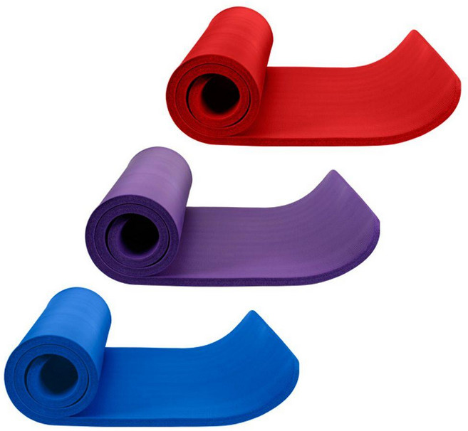 요가매트 NBR 20mm, 빨강, 1개