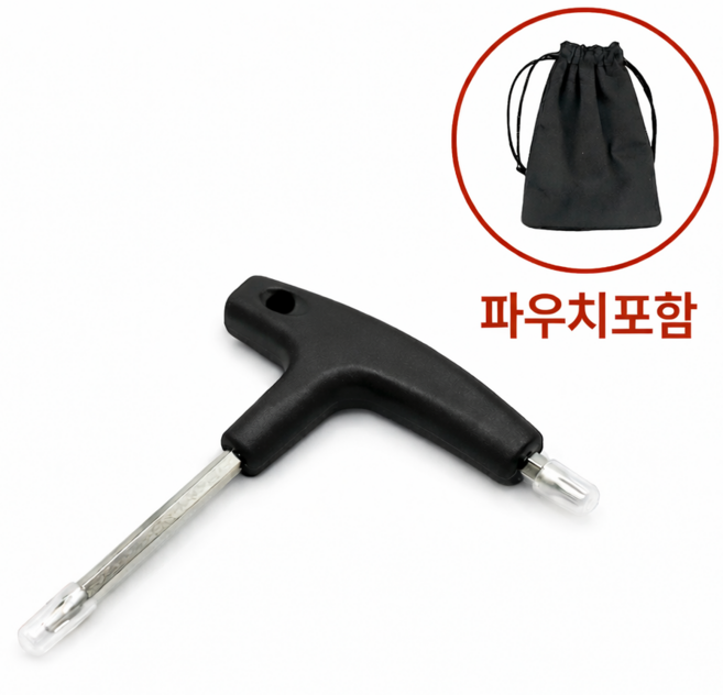 골프 드라이버 듀얼조절 파우치포함, 1개, 블랙