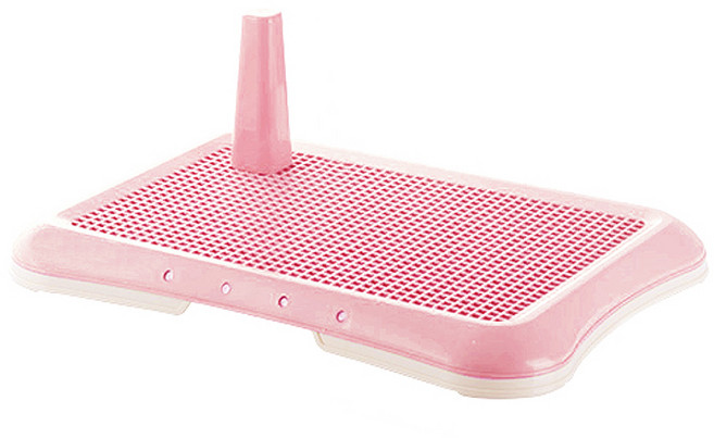 애구애구 강아지 배변판 화장실, 핑크, 1개