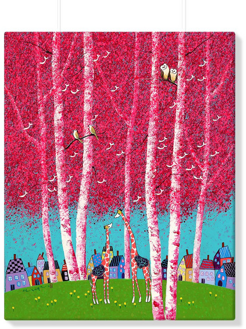 [인메이블] 두요 김민정 국내 작가 48종 캔버스 액자 1~23번 아크릴 꽃 그림 아트 프린팅 거실 인테리어, 03.[I]숲에서 듣는 그대의 노래C, 캔버스액자, 초소형 3호[22x27.3cm]