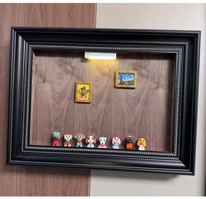 윈터커넥트 레트로 LED 두꺼비집 가리개 액자 DIY 마그네틱 배전함커버 빈티지 인테리어 액자 차단기 덮개 자석 피규어, 타입 B