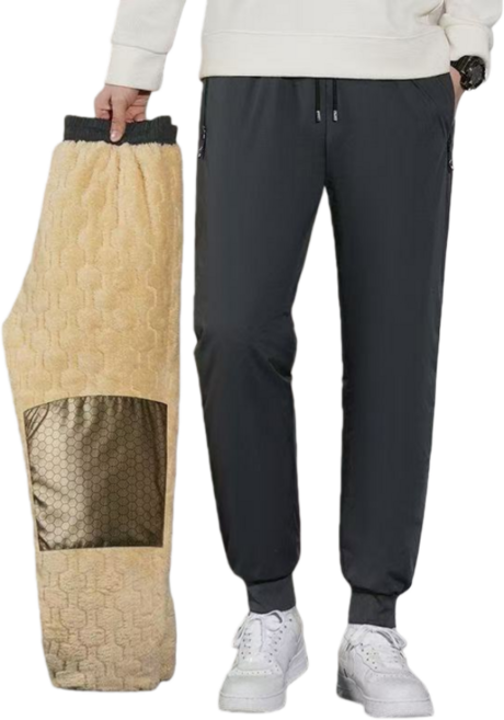 춘게엘 (M~7XL) 빅사이즈 겨울 남녀공용 기모 패딩 바지 시보리 dn303