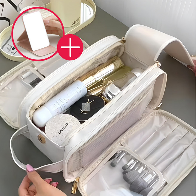 라누아 여성 해외여행용 출장용 헬스장 캠핑용 세면도구 화장품 대형 대용량 파우치