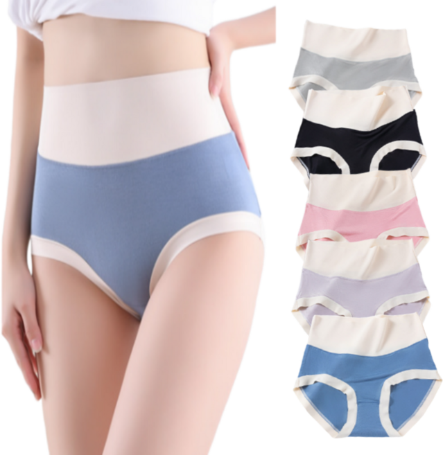 아트스킨 여성 하이웨스트 팬티 심리스 모달 5P