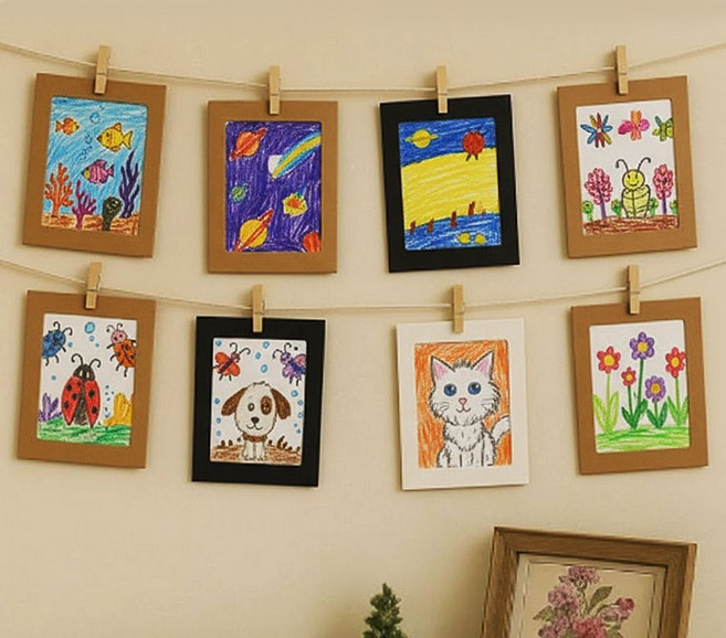 [매직북스] 포토 액자 종이액자 가랜드 MSS (5개묶음), 1개, 크라프트종이