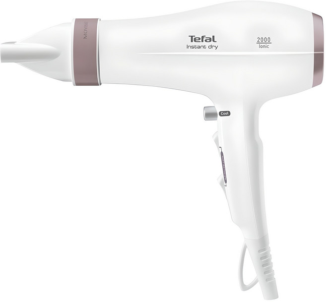 테팔 프리미엄 케어 무빙에어 헤어드라이어 2200W, HV6076K0, Color Mix