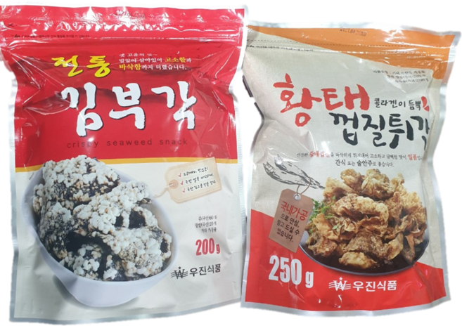 우진식품 김부각200g+황태튀각250g, 2개