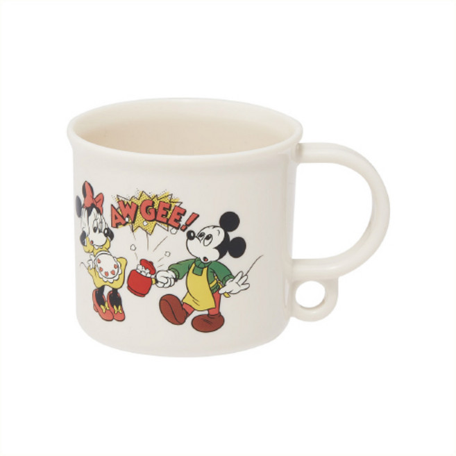 디즈니 미키 프렌즈 쿠킹 고리핸들컵 (602092) 식기세척기용 물컵 양치컵, 1개