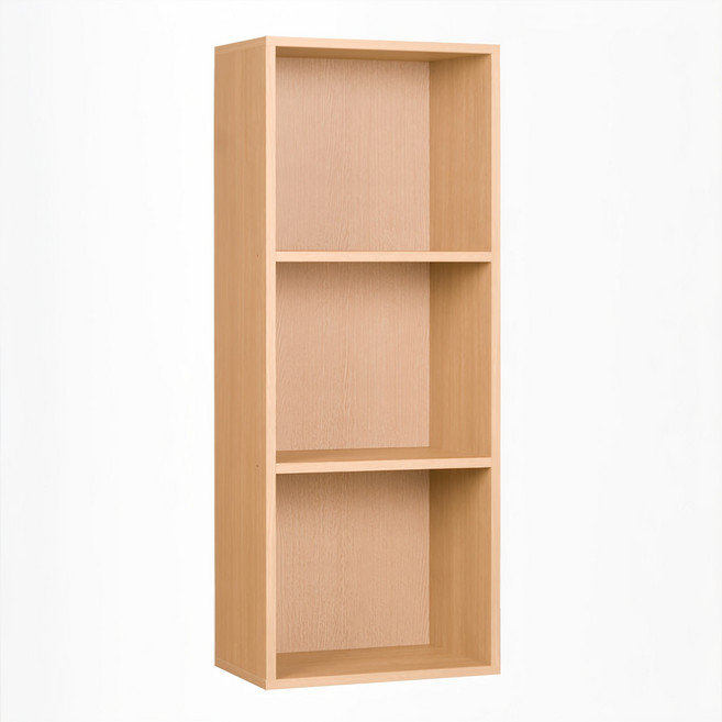 하우디가구 칸높은 칼라 DIY 공간박스, 워시오크, 3단