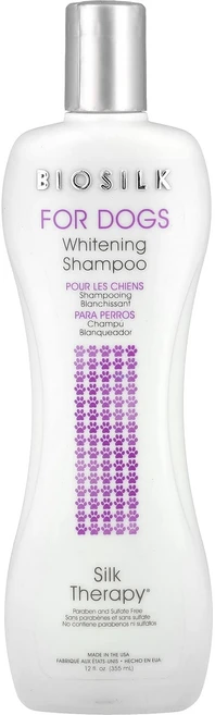 특별한효과 Biosilk Silk Therapy 반려견용 화이트닝 샴푸 355ml(12fl oz) 곧일시품절됩니다, BiosilkSilkTherapy반려견용화이트닝샴푸35, 1개 - 쿠팡