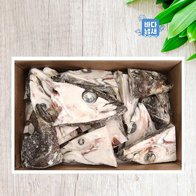 원양산 메로머리 10kg 박스 업소용 손질 절단된 메로스테이크, 1