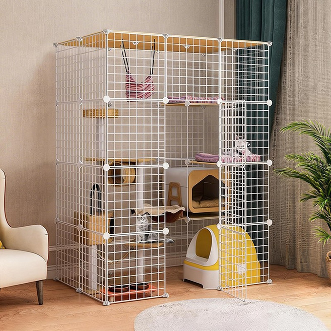 큰 고양이들의 집 GLC 고양이케이지, 흰색, 1개