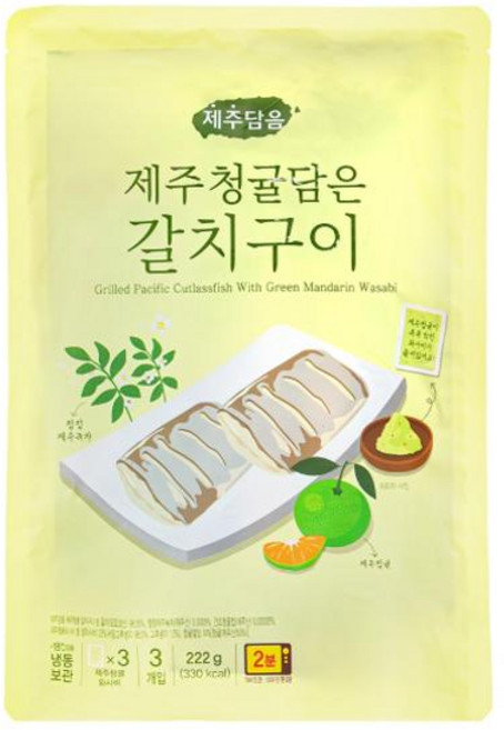오뚜기 제주담음 제주청귤담은 갈치구이 222g, 7개