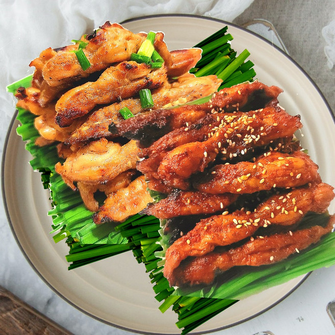 닭 목살 무릎연골 닭특수부위 국내산 띵작상점, 닭무릎연골양념, 1개, 550g