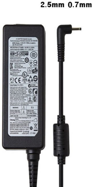 삼성 아티브탭 3 5 7프로 어댑터 충전기 AD-4012NHF A12-040N1A 40W 12V 3.33A (외경 2.5mm /내경 0.7mm), 1개