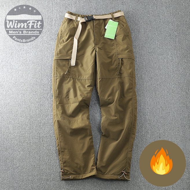 윔핏 와이드 남성 일자 카고 작업팬츠