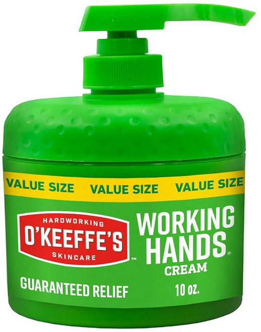 O'Keeffe's Working Hands 핸드 크림 펌프 가능 병에 담긴 극한의 건조함 - 283.5g(10온스) (1팩) 갈라지고 건조한 손을 위한 스킨 케어 리페어 22, 283.5g, 1