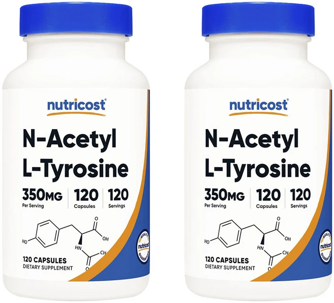 뉴트리코스트 N-Acetyl L-Tyrosine 350mg 캡슐, 120정, 2개 - 쿠팡