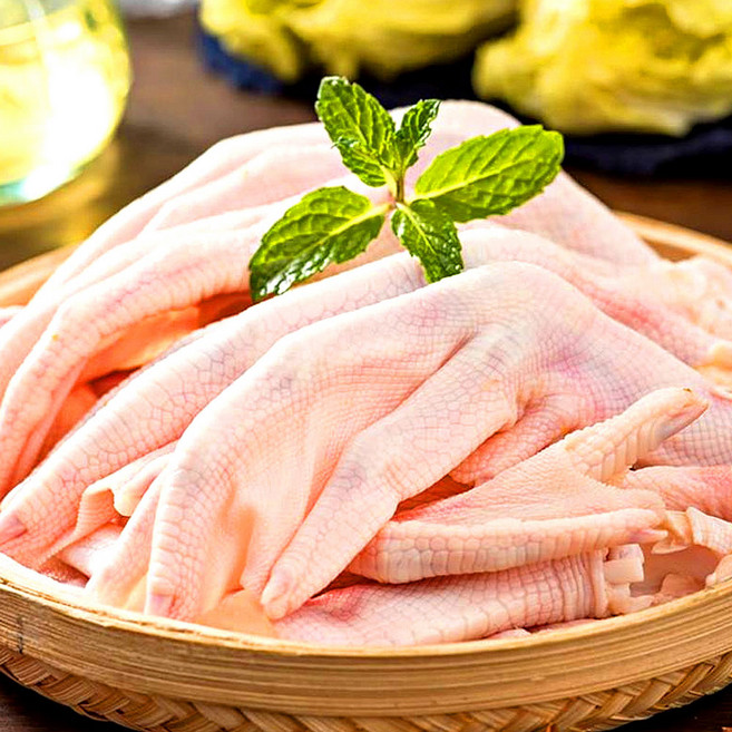 (배터짐) 손질 오리발 오리발족 (일요일&당일발송), 1kg, 2개