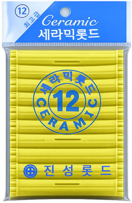 오라이브 진성 셀프파마 세라믹 헤어 롯드 12호, 1개, 노랑