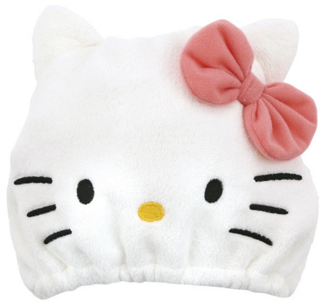 스케이터 TOC11 입체캐릭터 극세사 드라이 헤터터번 17 x 23 cm, 헬로키티, 1개