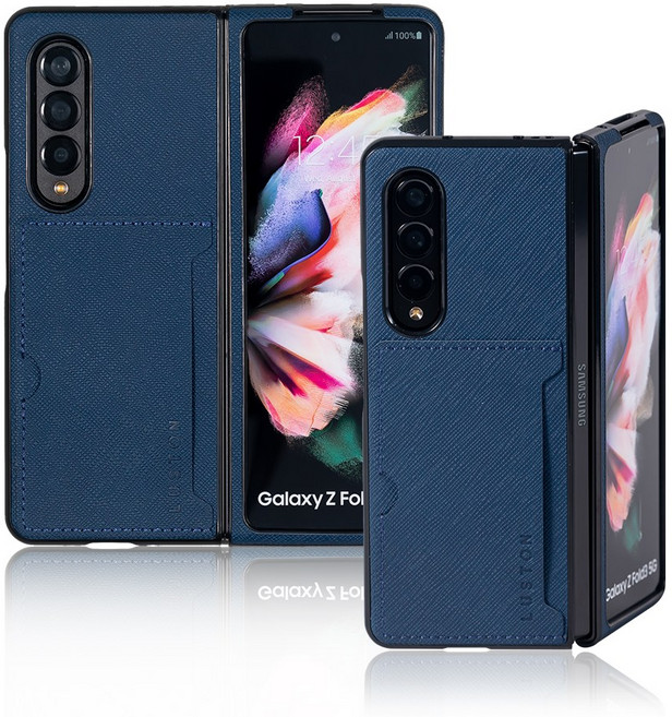 LUSTON 사피아노 카드 수납 포켓 갤럭시 Z폴드 가죽 케이스