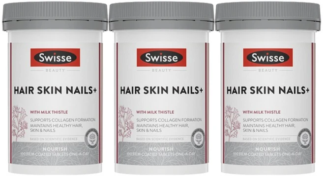 호주산 Swisse 스위스 Ultiboost Hair Skin Nails+ 100 Tablets, 3개, 100정 - 쿠팡