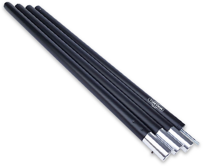 그늘애 차광막 추가구성품 확장연결볼트 로프 지지대 스토퍼 단조팩 카라비너 망치 케이블타이, 4단 분리형 지지대 (240cm) 블랙