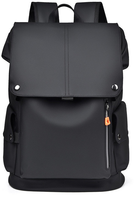 新款商務雙肩包 男士PU皮電腦包 大容量多隔層防潑後背包
