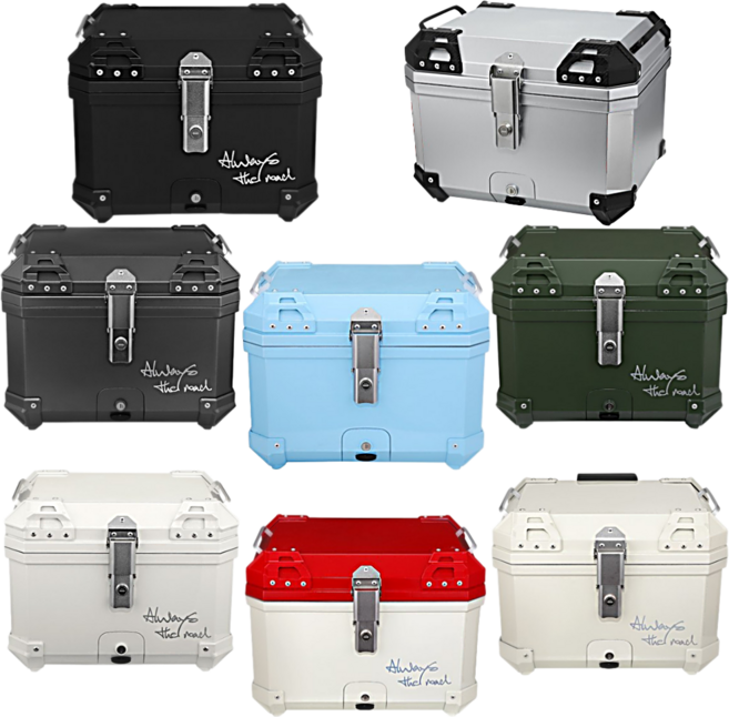 파벨 오토바이 플라스틱 탑박스 슈퍼커브 베스파 헌터커브 45L 57L, 화이트