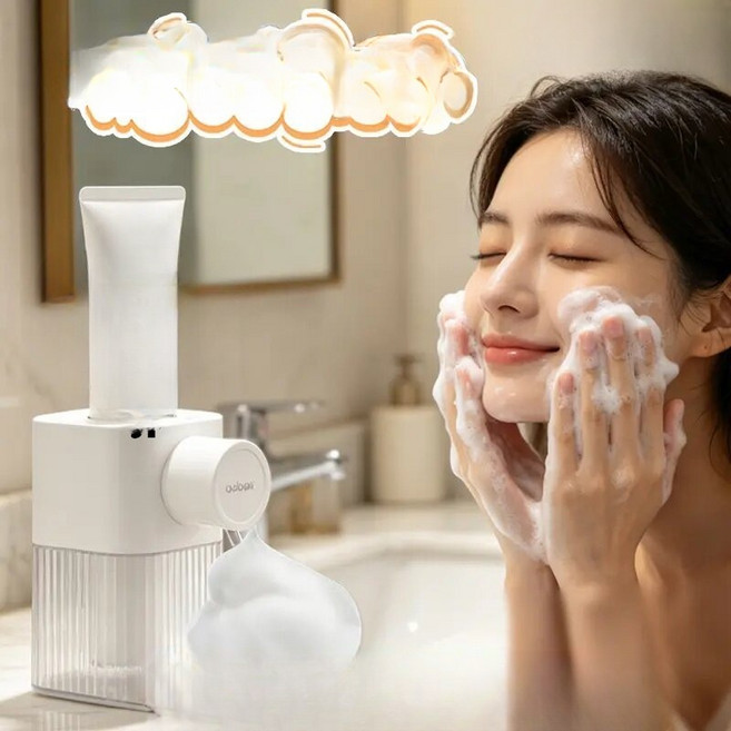 거품머신 클렌져 디스펜서 거품기 자동, 화이트, 단일 모델
