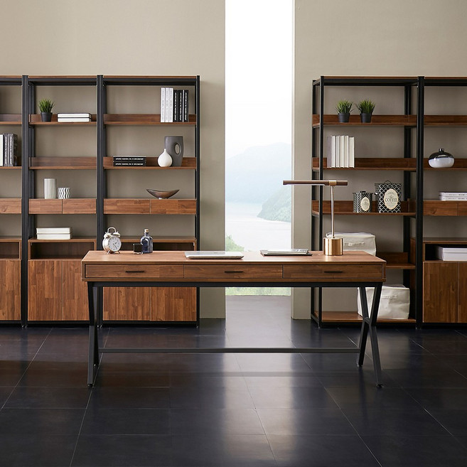 카루쏘 멀바우 서랍책상 1200 1600 1800, 2. 카루쏘 1600 서랍책상