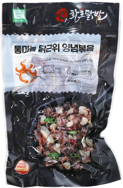 화로닭발 통마늘닭근위양념볶음 250g, 27개