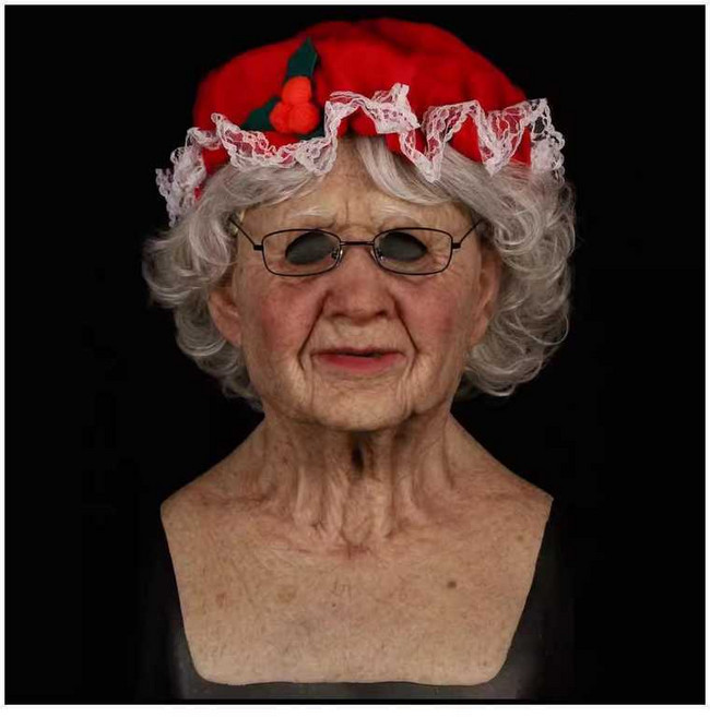 산타할아버지 얼굴마스크 가면 코스튬 제품 풀페이스 분장 실리콘가면, 1개, 3. 볼드모트 가면