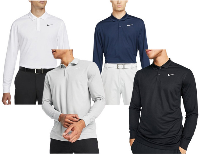 나이키 골프 남성 드라이핏 롱슬리브 폴로 카라 티셔츠