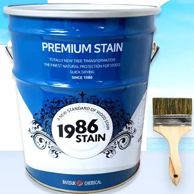 1986 친환경 오일스테인 테라스 나무 니스 목재용 데크 방부목 페인트 천연 오일스텐, 1개, 10L, 월넛