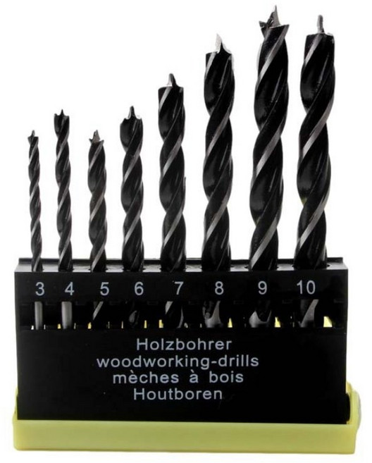 라인테크 목공 드릴 비트 목공기리 5P 8P 목공드릴세트, 1세트