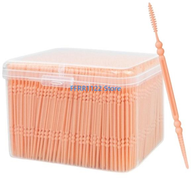Y1UF BrushPick 치아 청소를위한 픽 이쑤시개, 04 for Orange, 01 빠른