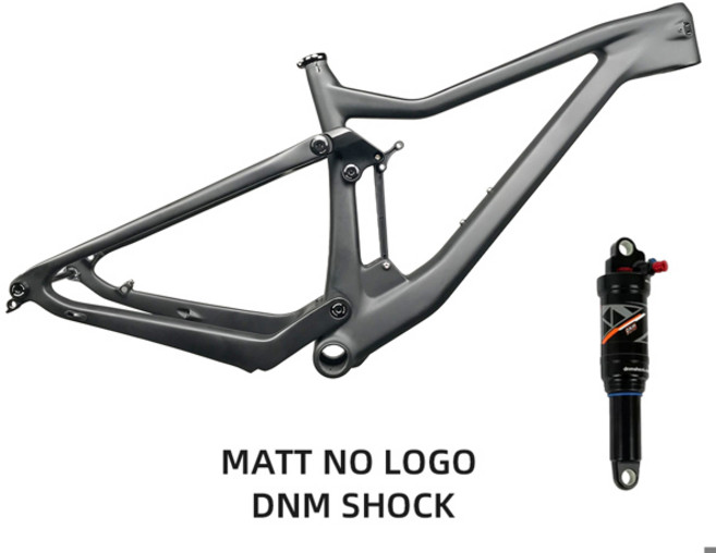 2025 렉손 MTB 프레임 XC 자전거 프레임 카본 MTB 풀 서스펜션 29 부스트 XC 크로스컨트리 로크샥 DNM 쇼크, [00] 17.5, [00] Frame DNM SHOCK
